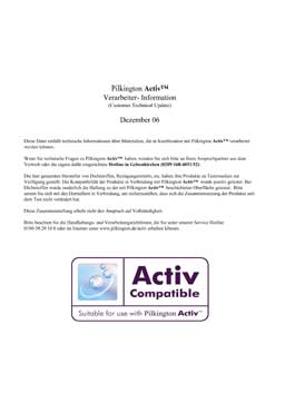 Reinigungsmittel Activglas PDF-Vorschau